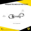 Mosquetão Cetus Inox Estreito - Imagem 2