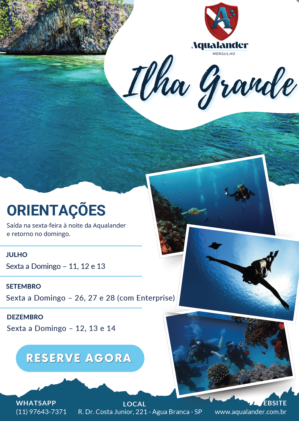 Viagem Ilha Grande e Enterprise
