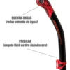 Kit De Mergulho Máscara E Snorkel Cressi Ikarus Semi Dry Cor Transp/vermelho - Imagem 2