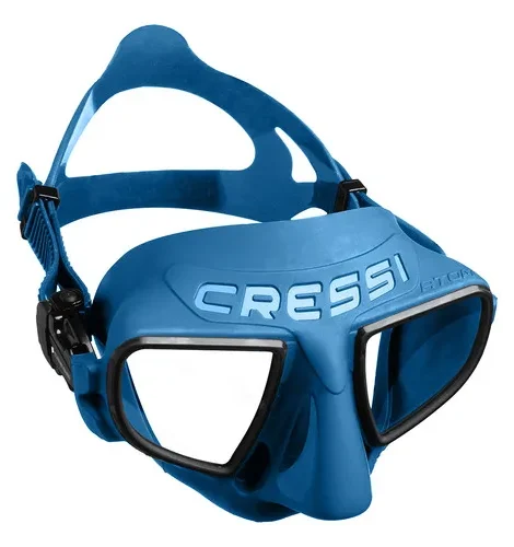 Máscara De Mergulho Cressi Atom Cor Azul