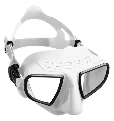 Máscara De Mergulho Cressi Atom Cor Branco