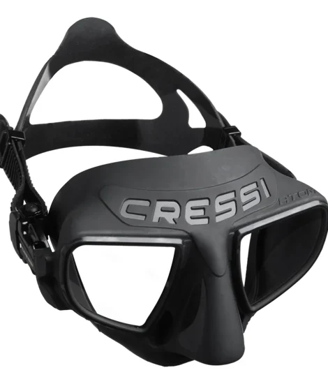 Máscara De Mergulho Cressi Atom Cor Preto