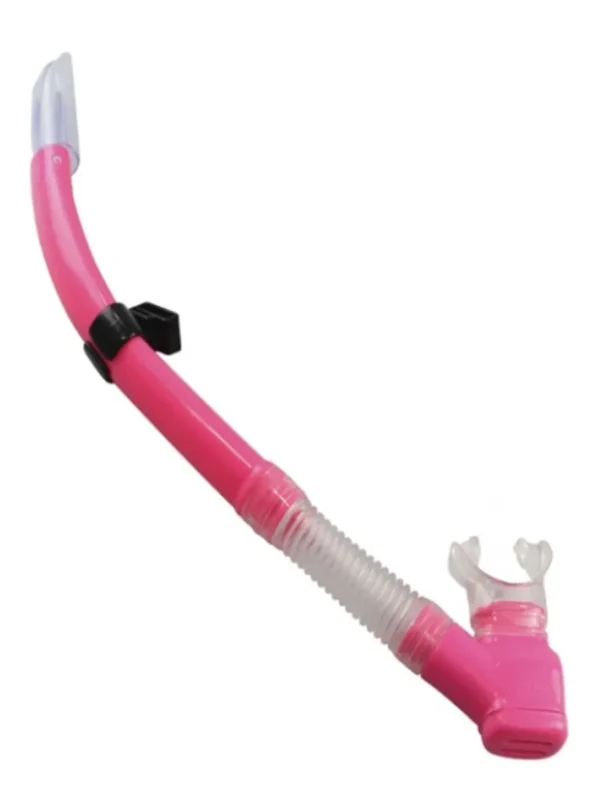 Respirador Tubo Snorkel Mergulho Aero Pro Siliprene Seasub Cor Rosa