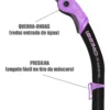 Kit De Mergulho Máscara E Snorkel Cressi Ikarus Semi Dry Cor Transp/lilás - Imagem 3