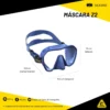 Máscara De Mergulho Cressi Z2 - Aqualander - Imagem 2
