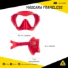 Máscara Óculos De Mergulho Cressi Frameless - Aqualander - Imagem 2