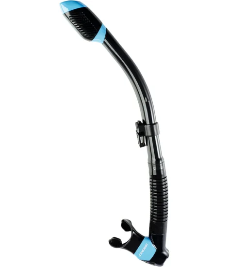 Snorkel Cressi Supernova Dry - Preto com Azul