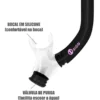 Kit De Mergulho Máscara E Snorkel Cressi Ikarus Semi Dry Cor Transp/lilás - Imagem 2