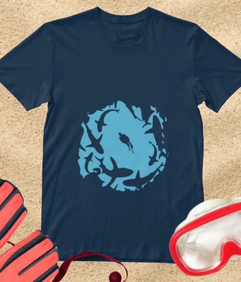 Camiseta Aqualander Tubarões